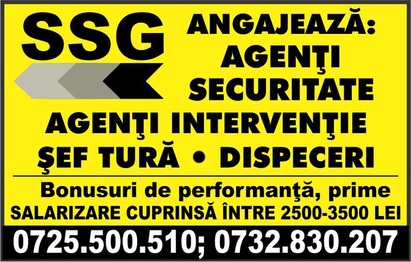 SSG Security angajeaza: